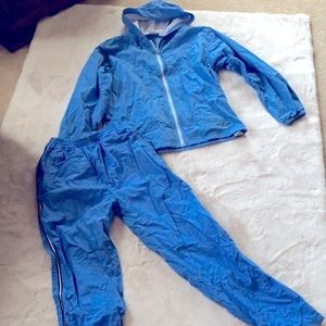 2-piece blue jogging suit